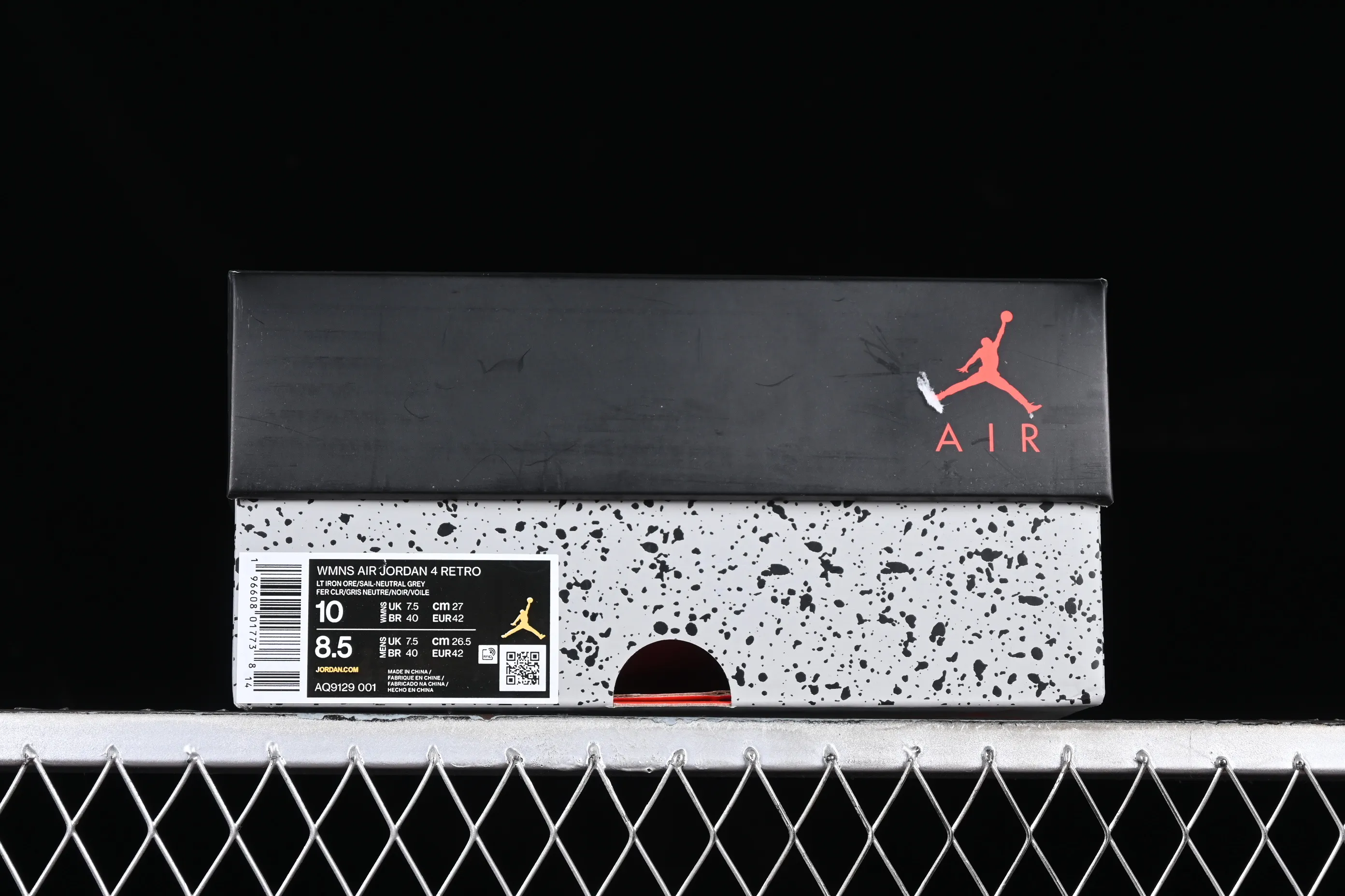 All categories Air Jordan Jordan series basketball shoes Air Jordan 4 GX foreign trade version Air Jordan 4 Retro "Frozen Moments" AJ4 Joe 4 electroplated silver AQ9129-001